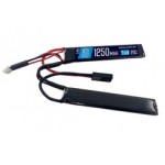 АКБ BlueMAX 1250mAh Lipo 7.4V 20C nun-chuck 2x5.6x20x102mm 2-х лепестковый